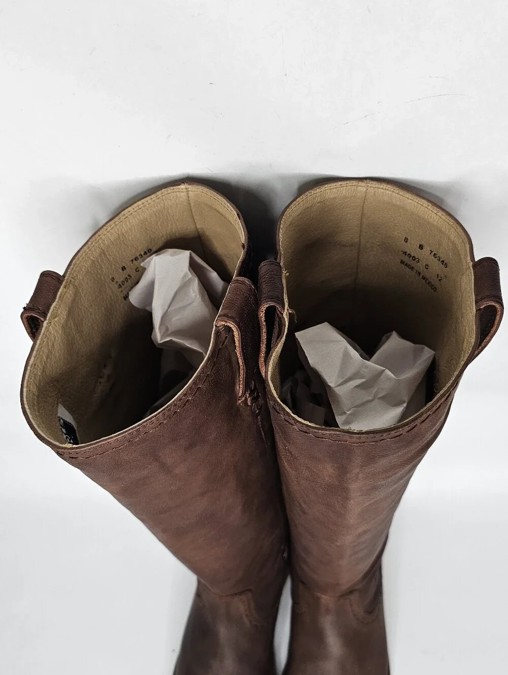 Frye Celia X Stitch Pullon Leather Boots 8